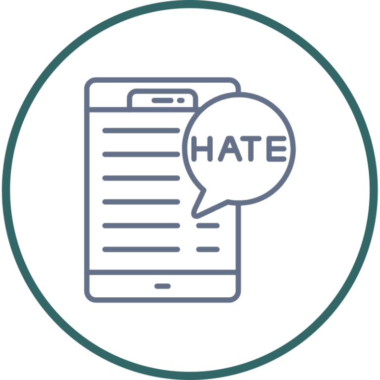 Workplace Bullying A figure with a sad expression with to a group of people.